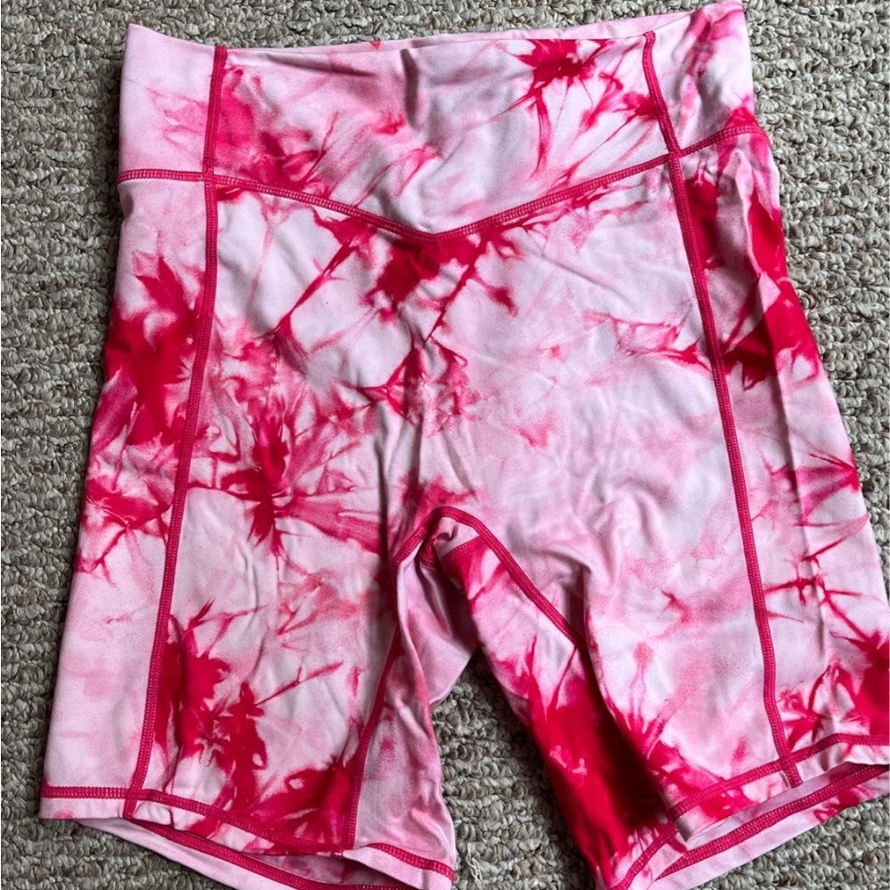 Balance athletica tie dye rider shorts